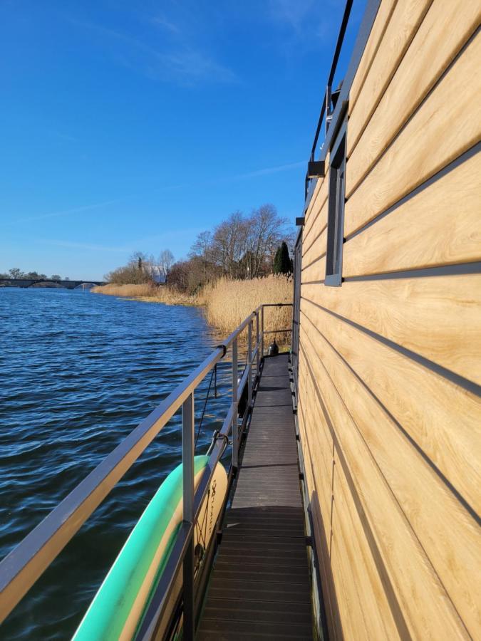 Отель Hausboote Unteres Odertal Hausboot Kranich Шведт  Экстерьер фото
